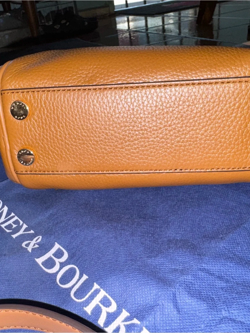 Michael Kors Tan Pebbled Leather Mini Crossbody